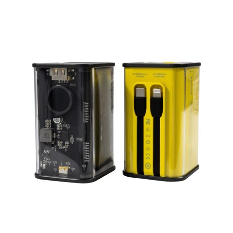 WEKOME WP-347 Vanguard Series - Power bank 20000 mAh Super Fast Charging z wbudowanym kablem USB-C PD 20W & Lightning + USB-A QC WEKOME WP-347 Vanguard Series - Power bank 20000 mAh Super Fast Charging z wbudowanym kablem USB-C PD 20W & Lightning + USB-A QC