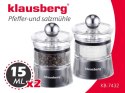 KLAUSBERG ZESTAW MŁYNKÓW DO PIEPRZU I SOLI KLAUSBERG KB-7432