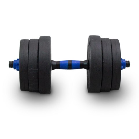 LACESTONE Zestaw hantli ciężarków 20kg ze sztangą LACESTONE Zestaw hantli ciężarków 20kg ze sztangą