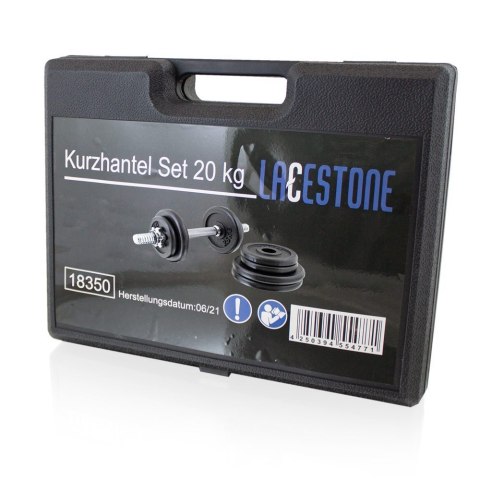 LACESTONE ZESTAW HANTLI LACESTONE 20 KG 2x10 KG ŻELIWNE OBCIĄŻENIA CHROMOWANE UCHWYTY LACESTONE ZESTAW HANTLI LACESTONE 20 KG 2x10 KG ŻELIWNE OBCIĄŻENIA CHROMOWANE UCHWYTY