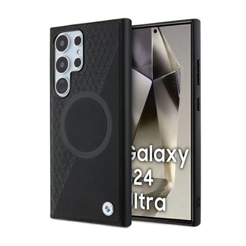 BMW Leather Half Textured & Circle MagSafe - Etui Samsung Galaxy S24 Ultra (czarny) BMW Leather Half Textured & Circle MagSafe - Etui Samsung Galaxy S24 Ultra (czarny)