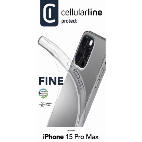 Cellularline Fine - Etui iPhone 15 Pro Max (przezroczysty) Cellularline Fine - Etui iPhone 15 Pro Max (przezroczysty)