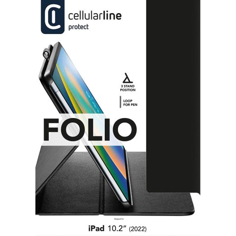 Cellularline Folio - Etui iPad 10.9" (2022) (czarny) Cellularline Folio - Etui iPad 10.9" (2022) (czarny)