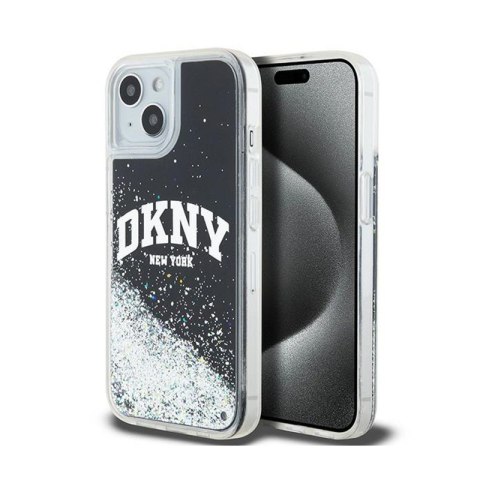 DKNY Liquid Glitter Big Logo - Etui iPhone 15 Plus / 14 Plus (czarny) DKNY Liquid Glitter Big Logo - Etui iPhone 15 Plus / 14 Plus (czarny)