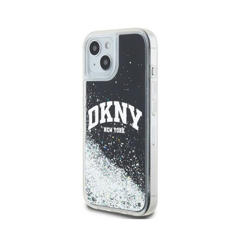 DKNY Liquid Glitter Big Logo - Etui iPhone 15 Plus / 14 Plus (czarny) DKNY Liquid Glitter Big Logo - Etui iPhone 15 Plus / 14 Plus (czarny)