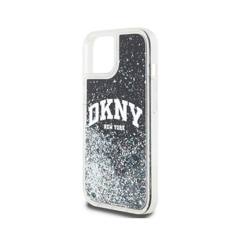 DKNY Liquid Glitter Big Logo - Etui iPhone 15 Plus / 14 Plus (czarny) DKNY Liquid Glitter Big Logo - Etui iPhone 15 Plus / 14 Plus (czarny)