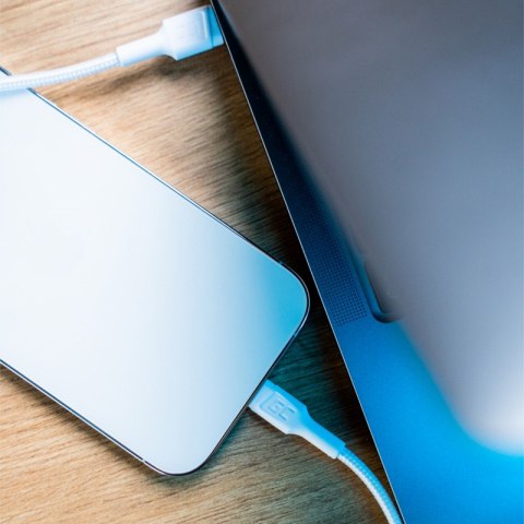 Green Cell PowerStream - Kabel Przewód USB-C - Lightning 100 cm Power Delivery certyfikat Apple MFi (biały) Green Cell PowerStream - Kabel Przewód USB-C - Lightning 100 cm Power Delivery certyfikat Apple MFi (biały)