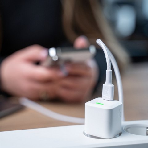 Green Cell PowerStream - Kabel Przewód USB-C - Lightning 100 cm Power Delivery certyfikat Apple MFi (biały) Green Cell PowerStream - Kabel Przewód USB-C - Lightning 100 cm Power Delivery certyfikat Apple MFi (biały)
