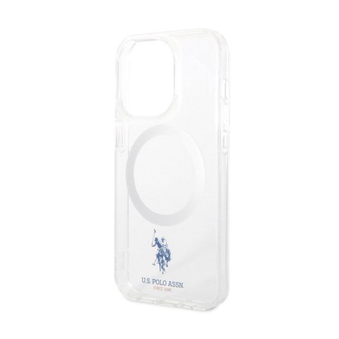 US Polo Assn MagSafe Collection - Etui iPhone 15 Pro Max (przezroczysty) US Polo Assn MagSafe Collection - Etui iPhone 15 Pro Max (przezroczysty)