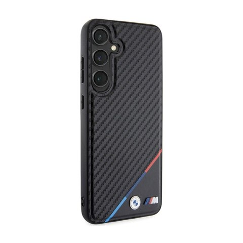 BMW Carbon Tricolor Line MagSafe - Etui Samsung Galaxy S24 (czarny) BMW Carbon Tricolor Line MagSafe - Etui Samsung Galaxy S24 (czarny)