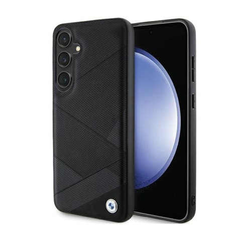 BMW Signature Leather Crossing Lines Pattern - Etui Samsung Galaxy S24+ (czarny) BMW Signature Leather Crossing Lines Pattern - Etui Samsung Galaxy S24+ (czarny)
