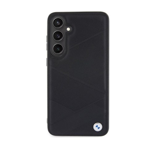 BMW Signature Leather Crossing Lines Pattern - Etui Samsung Galaxy S24+ (czarny) BMW Signature Leather Crossing Lines Pattern - Etui Samsung Galaxy S24+ (czarny)