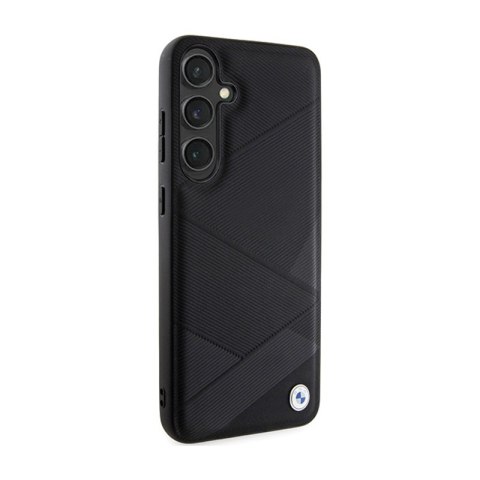 BMW Signature Leather Crossing Lines Pattern - Etui Samsung Galaxy S24+ (czarny) BMW Signature Leather Crossing Lines Pattern - Etui Samsung Galaxy S24+ (czarny)