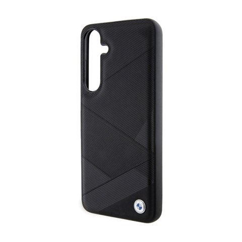 BMW Signature Leather Crossing Lines Pattern - Etui Samsung Galaxy S24+ (czarny) BMW Signature Leather Crossing Lines Pattern - Etui Samsung Galaxy S24+ (czarny)
