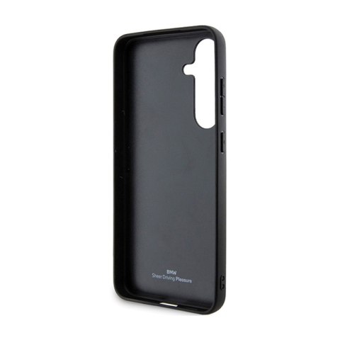 BMW Signature Leather Crossing Lines Pattern - Etui Samsung Galaxy S24+ (czarny) BMW Signature Leather Crossing Lines Pattern - Etui Samsung Galaxy S24+ (czarny)