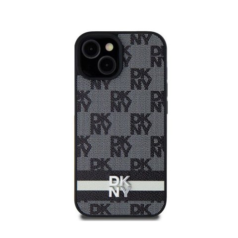 DKNY Leather Checkered Mono Pattern & Printed Stripes - Etui Samsung Galaxy S24+ (czarny) DKNY Leather Checkered Mono Pattern & Printed Stripes - Etui Samsung Galaxy S24+ (czarny)