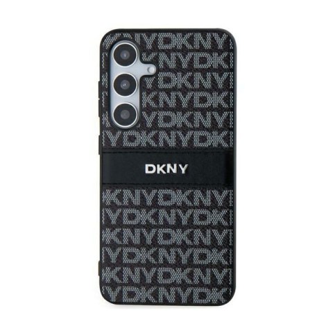DKNY Leather Mono Stripe & Metal Logo - Etui Samsung Galaxy S24+ (czarny) DKNY Leather Mono Stripe & Metal Logo - Etui Samsung Galaxy S24+ (czarny)