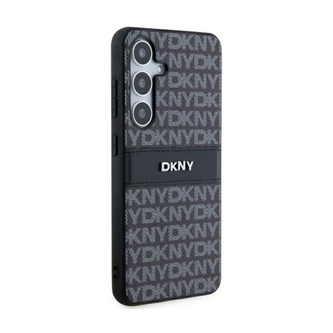 DKNY Leather Mono Stripe & Metal Logo - Etui Samsung Galaxy S24+ (czarny) DKNY Leather Mono Stripe & Metal Logo - Etui Samsung Galaxy S24+ (czarny)