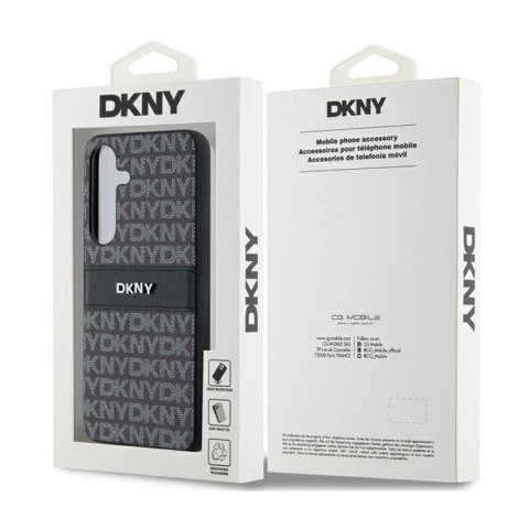DKNY Leather Mono Stripe & Metal Logo - Etui Samsung Galaxy S24+ (czarny) DKNY Leather Mono Stripe & Metal Logo - Etui Samsung Galaxy S24+ (czarny)