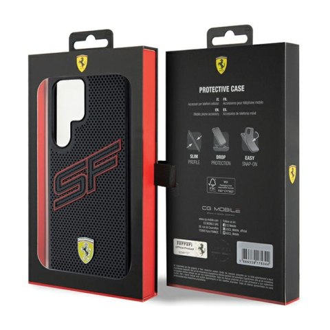 Ferrari Big SF Perforated - Etui Samsung Galaxy S24 Ultra (czarny) Ferrari Big SF Perforated - Etui Samsung Galaxy S24 Ultra (czarny)