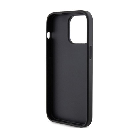 Guess 4G Bottom Stripe Metal Logo Collection - Etui iPhone 15 Pro Max (szary) Guess 4G Bottom Stripe Metal Logo Collection - Etui iPhone 15 Pro Max (szary)
