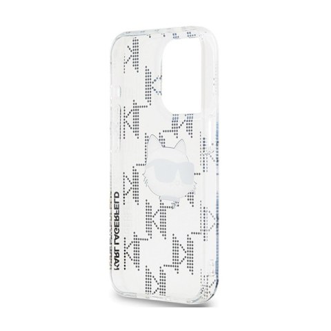 Karl Lagerfeld IML Choupette Head & Monogram - Etui iPhone 15 Pro (przezroczysty) Karl Lagerfeld IML Choupette Head & Monogram - Etui iPhone 15 Pro (przezroczysty)