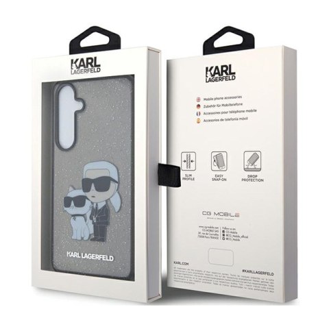 Karl Lagerfeld IML Glitter Karl & Choupette - Etui Samsung Galaxy S24 (czarny) Karl Lagerfeld IML Glitter Karl & Choupette - Etui Samsung Galaxy S24 (czarny)