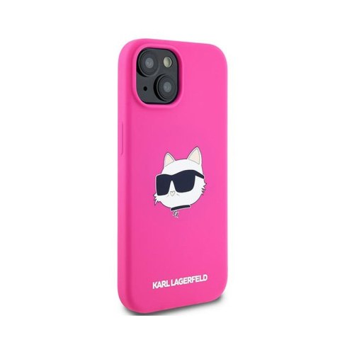 Karl Lagerfeld Silicone Choupette Head MagSafe - Etui iPhone 15 Plus / 14 Plus (różowy) Karl Lagerfeld Silicone Choupette Head MagSafe - Etui iPhone 15 Plus / 14 Plus (różowy)