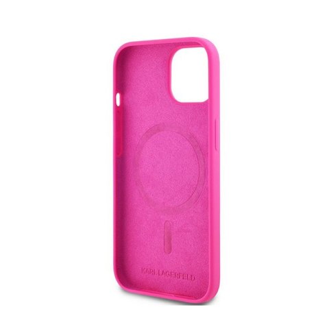 Karl Lagerfeld Silicone Choupette Head MagSafe - Etui iPhone 15 Plus / 14 Plus (różowy) Karl Lagerfeld Silicone Choupette Head MagSafe - Etui iPhone 15 Plus / 14 Plus (różowy)