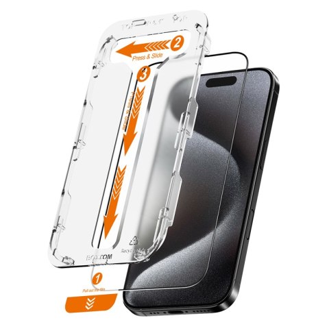 Crong EasyShield 2-Pack - Szkło hartowane iPhone 16 Pro Max (2 sztuki) Crong EasyShield 2-Pack - Szkło hartowane iPhone 16 Pro Max (2 sztuki)