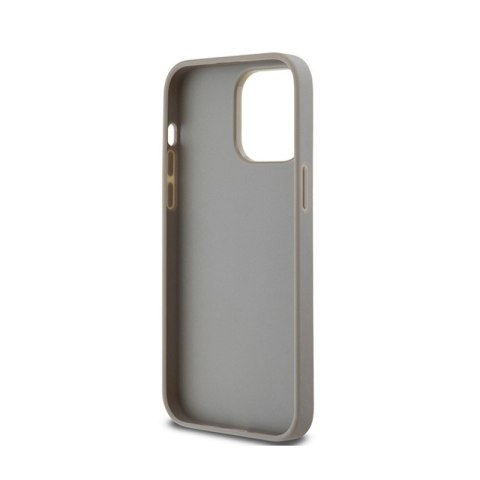 DKNY Leather Mono Stripe & Metal Logo - Etui iPhone 14 Pro Max (beżowy) DKNY Leather Mono Stripe & Metal Logo - Etui iPhone 14 Pro Max (beżowy)