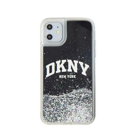 DKNY Liquid Glitter Big Logo - Etui iPhone 11 (czarny) DKNY Liquid Glitter Big Logo - Etui iPhone 11 (czarny)