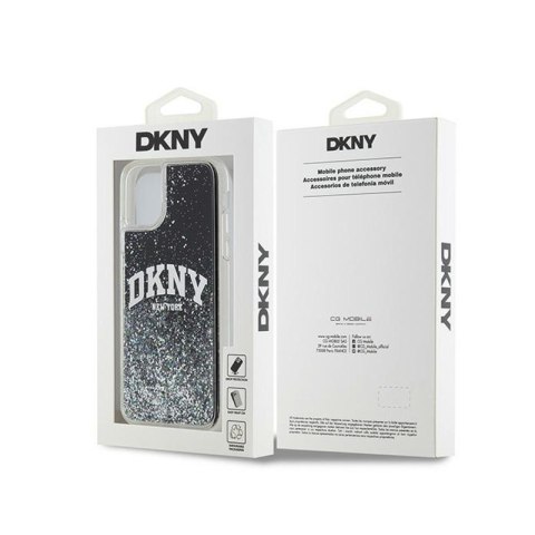 DKNY Liquid Glitter Big Logo - Etui iPhone 11 (czarny) DKNY Liquid Glitter Big Logo - Etui iPhone 11 (czarny)