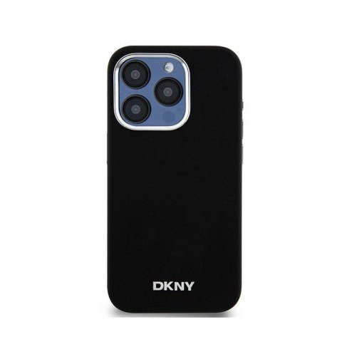 DKNY Liquid Silicone Small Metal Logo MagSafe - Etui iPhone 15 Pro (czarny) DKNY Liquid Silicone Small Metal Logo MagSafe - Etui iPhone 15 Pro (czarny)