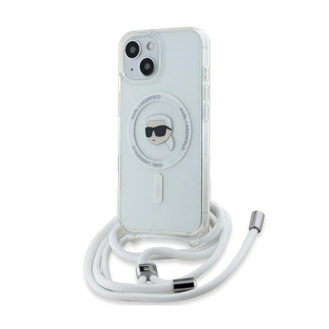 Karl Lagerfeld Crossbody IML Karl Head MagSafe - Etui iPhone 15 / 14 / 13 (przezroczysty) Karl Lagerfeld Crossbody IML Karl Head MagSafe - Etui iPhone 15 / 14 / 13 (przezroczysty)