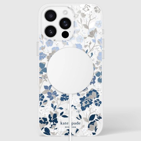 Kate Spade New York Protective Gems MagSafe - Etui iPhone 16 Pro Max (Flowerbed Blue) Kate Spade New York Protective Gems MagSafe - Etui iPhone 16 Pro Max (Flowerbed Blue)