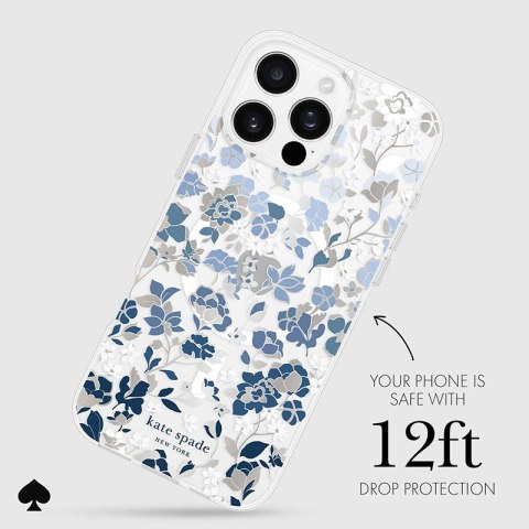Kate Spade New York Protective Gems MagSafe - Etui iPhone 16 Pro Max (Flowerbed Blue) Kate Spade New York Protective Gems MagSafe - Etui iPhone 16 Pro Max (Flowerbed Blue)