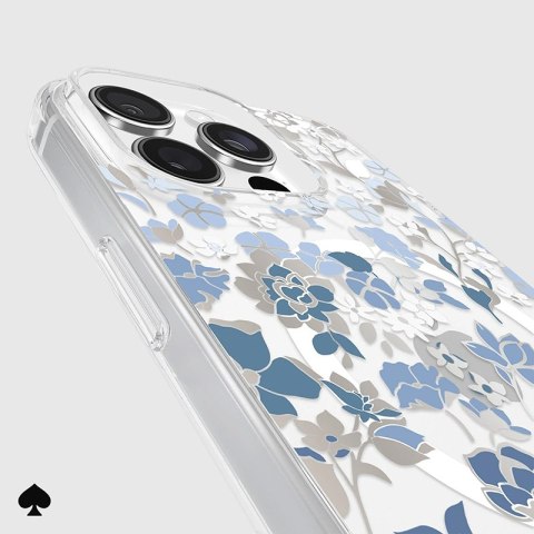 Kate Spade New York Protective Gems MagSafe - Etui iPhone 16 Pro Max (Flowerbed Blue) Kate Spade New York Protective Gems MagSafe - Etui iPhone 16 Pro Max (Flowerbed Blue)