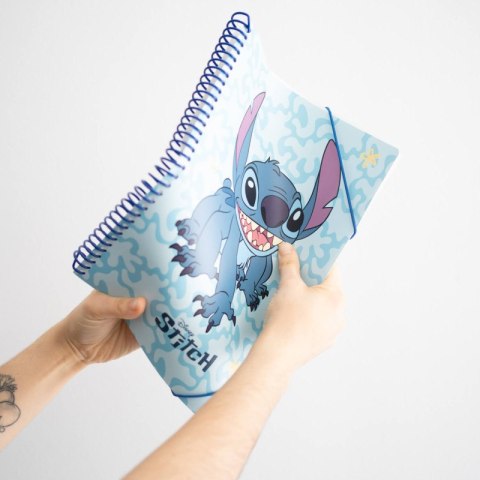Disney Stitch - Skoroszyt A4 z gumką + 30 przezroczystych koszulek Disney Stitch - Skoroszyt A4 z gumką + 30 przezroczystych koszulek