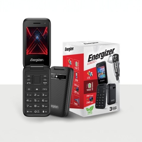 Energizer E282SC+ - Telefon 512MB RAM 4GB 2,8" 4G LTE Dual SIM EU/UK (Czarny) Energizer E282SC+ - Telefon 512MB RAM 4GB 2,8" 4G LTE Dual SIM EU/UK (Czarny)