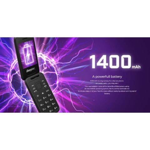 Energizer E282SC+ - Telefon 512MB RAM 4GB 2,8" 4G LTE Dual SIM EU/UK (Czarny) Energizer E282SC+ - Telefon 512MB RAM 4GB 2,8" 4G LTE Dual SIM EU/UK (Czarny)