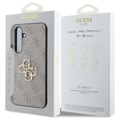 Guess 4G Big Metal Logo - Etui Samsung Galaxy S24 FE (różowy) Guess 4G Big Metal Logo - Etui Samsung Galaxy S24 FE (różowy)