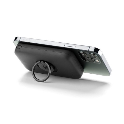 Cellularline Ring MAG 5000 - Power bank indukcyjny 5000mAh 7.5W MagSafe z funkcją standu (czarny) Cellularline Ring MAG 5000 - Power bank indukcyjny 5000mAh 7.5W MagSafe z funkcją standu (czarny)