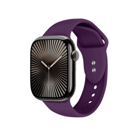 Crong Liquid - Pasek do Apple Watch 44/45/46/49 mm (śliwkowy) Crong Liquid - Pasek do Apple Watch 44/45/46/49 mm (śliwkowy)