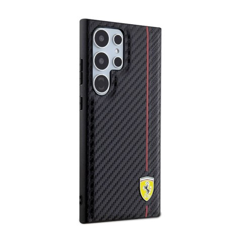 Ferrari Carbon Printed Line - Etui Samsung Galaxy S24 Ultra (czarny) Ferrari Carbon Printed Line - Etui Samsung Galaxy S24 Ultra (czarny)