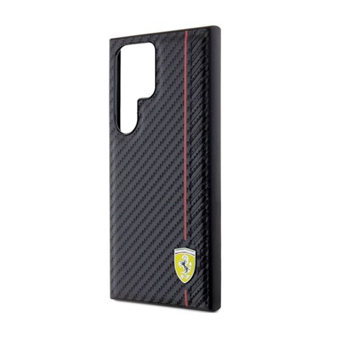 Ferrari Carbon Printed Line - Etui Samsung Galaxy S24 Ultra (czarny) Ferrari Carbon Printed Line - Etui Samsung Galaxy S24 Ultra (czarny)