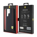 Ferrari Carbon Printed Line - Etui Samsung Galaxy S24 Ultra (czarny)