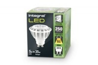 Integral żarówka LED GU10 PAR16 5W (35W) 2700K 250lm barwa biała ciepła Integral żarówka LED GU10 PAR16 5W (35W) 2700K 250lm barwa biała ciepła