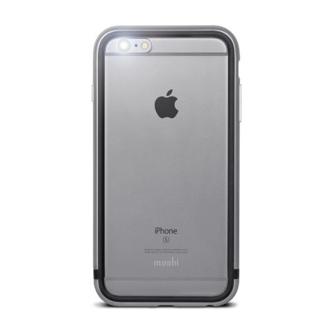Moshi iGlaze Luxe - Etui z aluminiową ramką iPhone 6s Plus / iPhone 6 Plus (Titanium Grey) Moshi iGlaze Luxe - Etui z aluminiową ramką iPhone 6s Plus / iPhone 6 Plus (Titanium Grey)