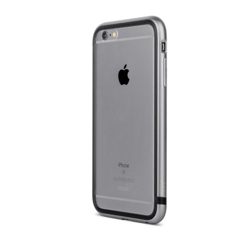 Moshi iGlaze Luxe - Etui z aluminiową ramką iPhone 6s Plus / iPhone 6 Plus (Titanium Grey) Moshi iGlaze Luxe - Etui z aluminiową ramką iPhone 6s Plus / iPhone 6 Plus (Titanium Grey)